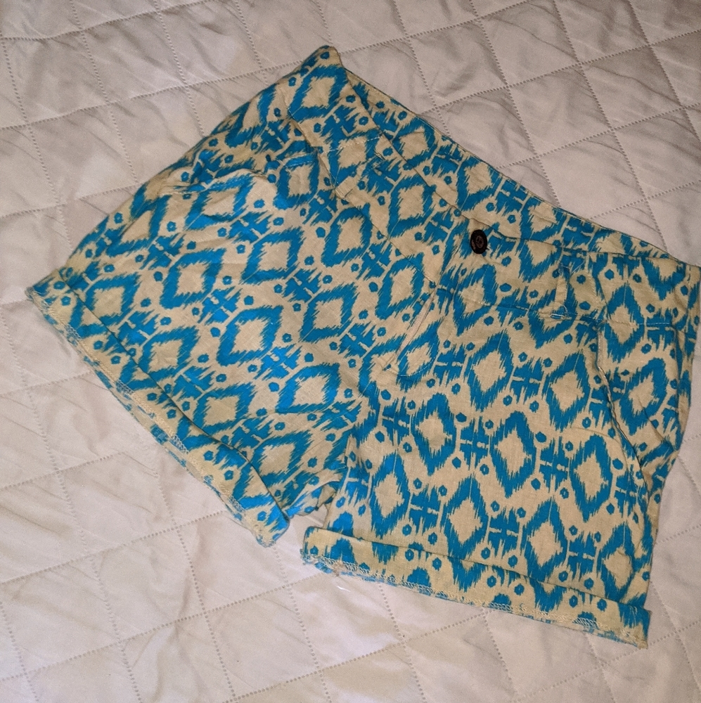 Kenar blue printed summer shorts